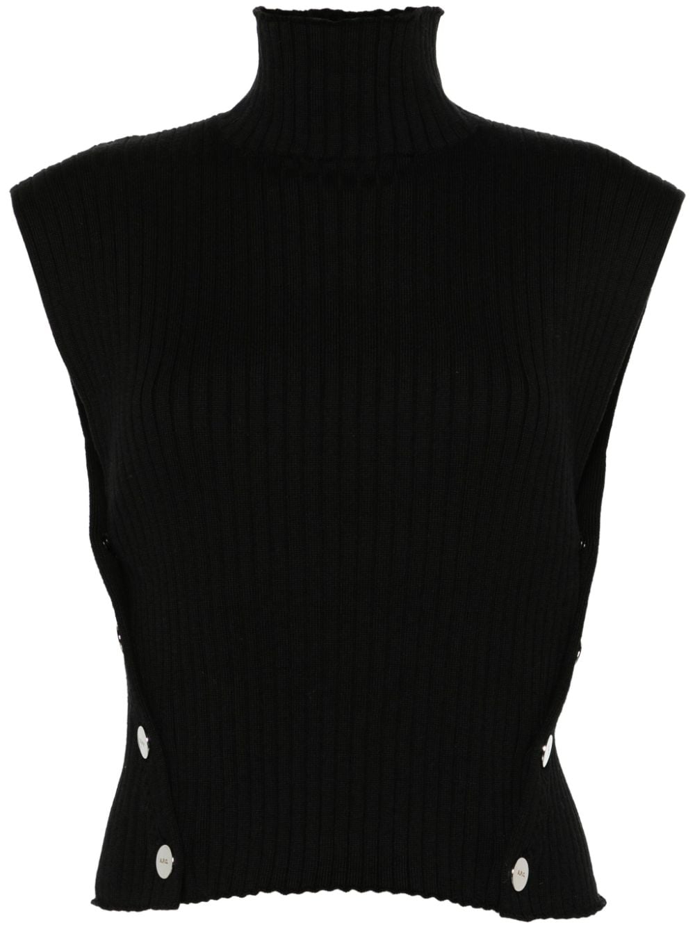 A.P.C. Paige ribbed blouse - Black von A.P.C.