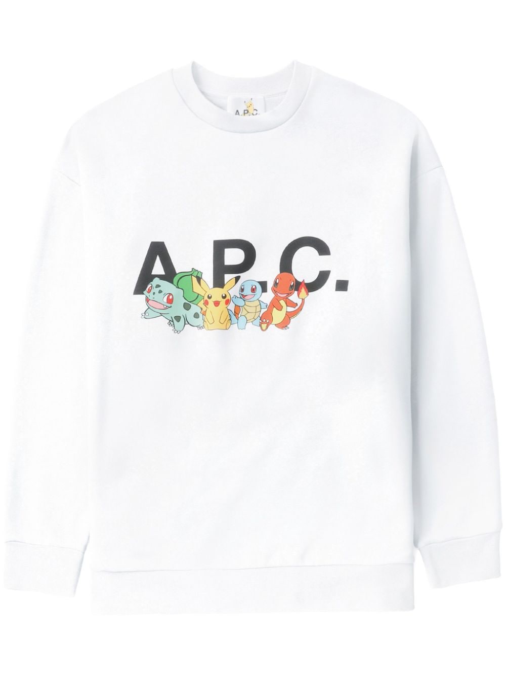 A.P.C. Pokémon-print cotton sweatshirt - White von A.P.C.