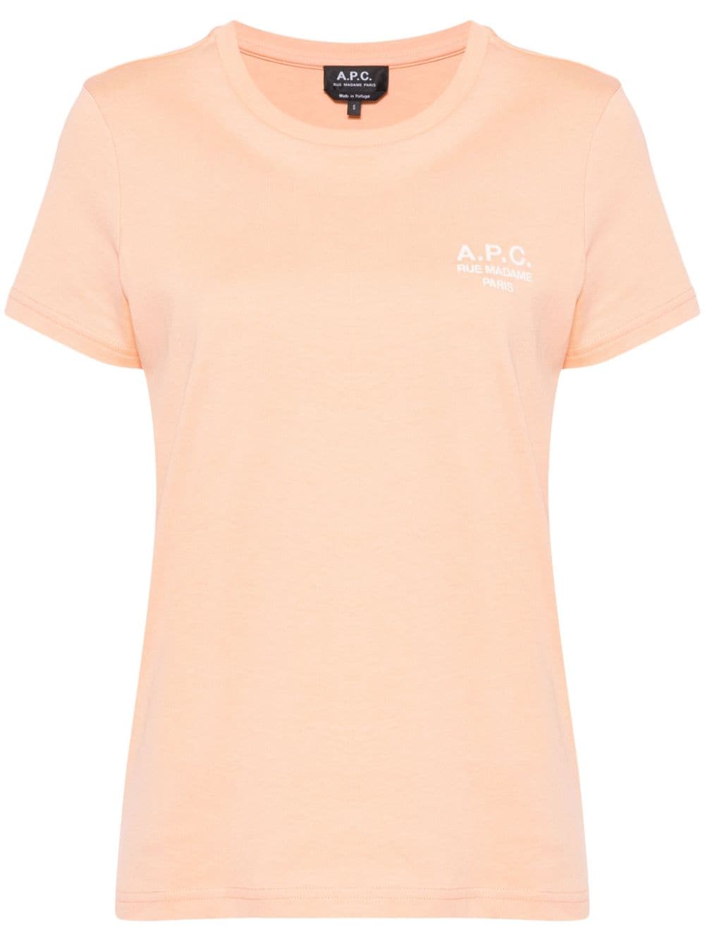A.P.C. Raymond logo-embroidered cotton T-shirt - Orange von A.P.C.