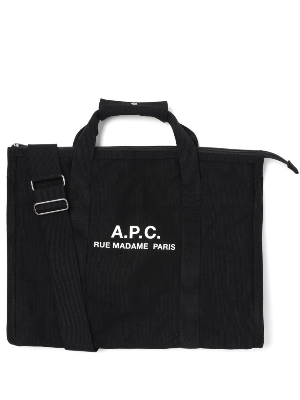 A.P.C. Récupération canvas tote bag - Black von A.P.C.
