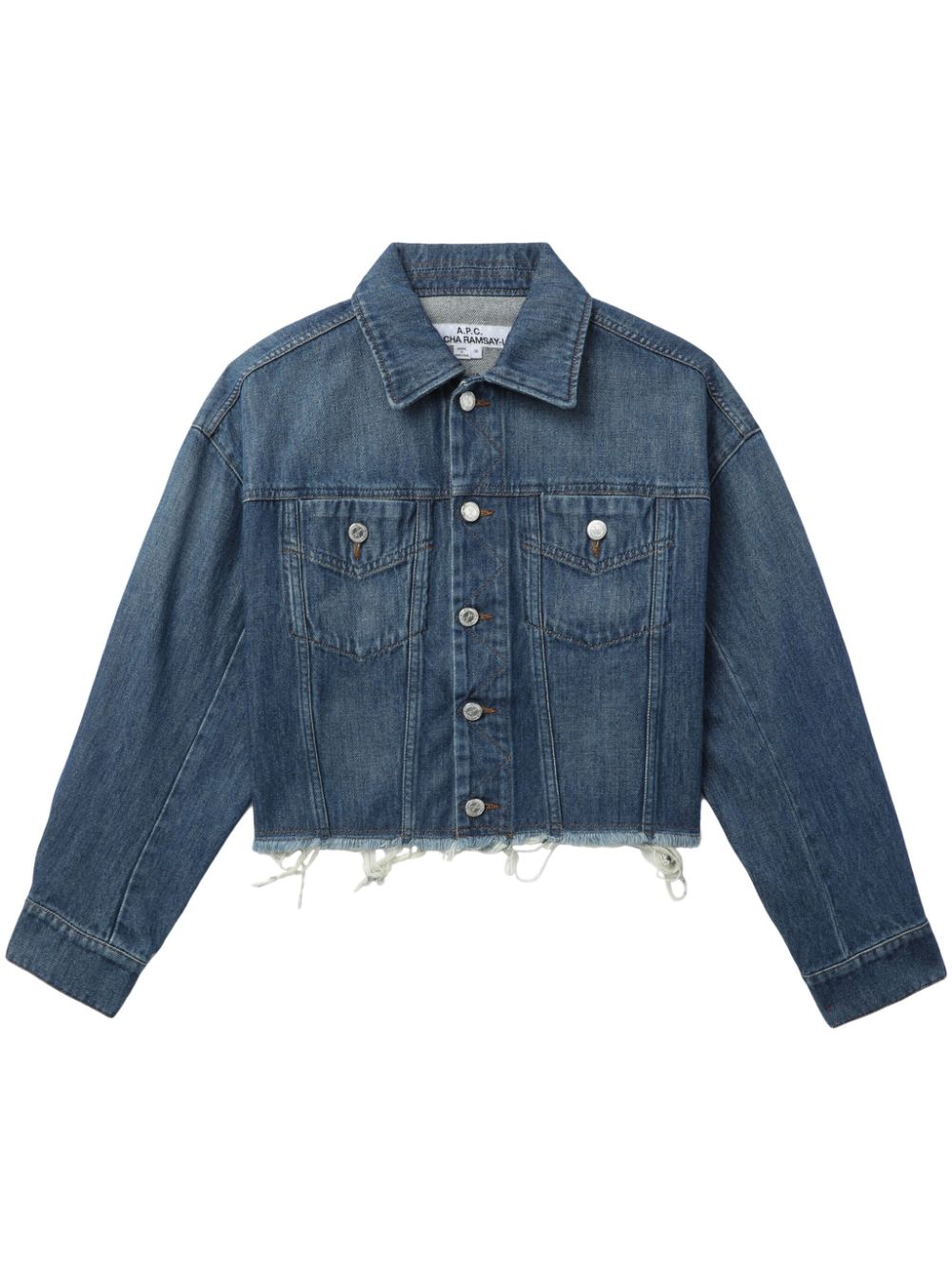 A.P.C. Sainters cropped denim jacket - Blue von A.P.C.