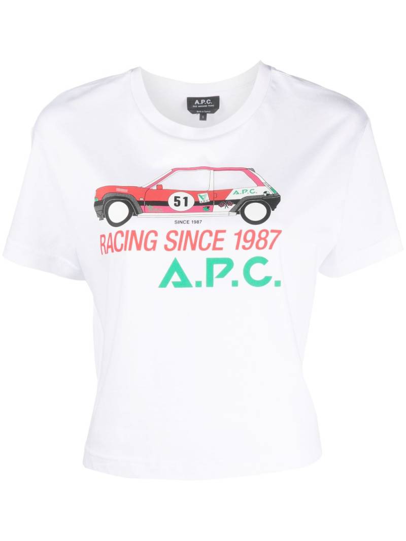 A.P.C. Sally graphic-print T-shirt - White von A.P.C.
