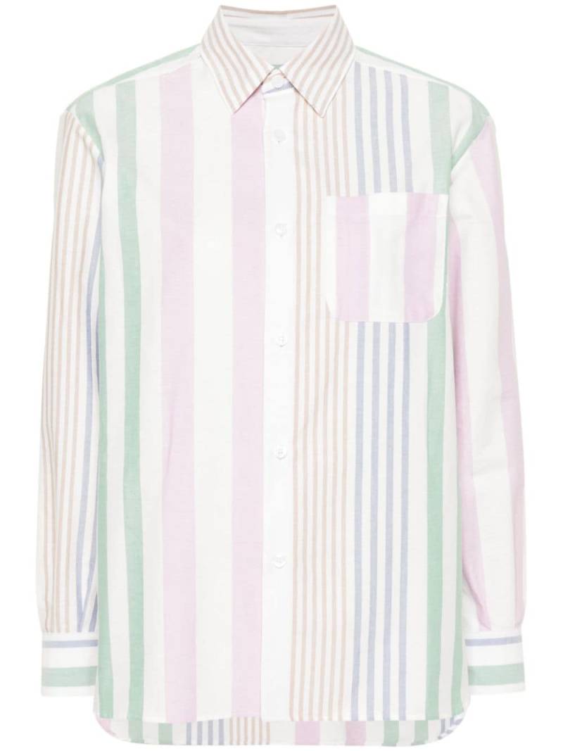 A.P.C. Sela striped cotton shirt - White von A.P.C.