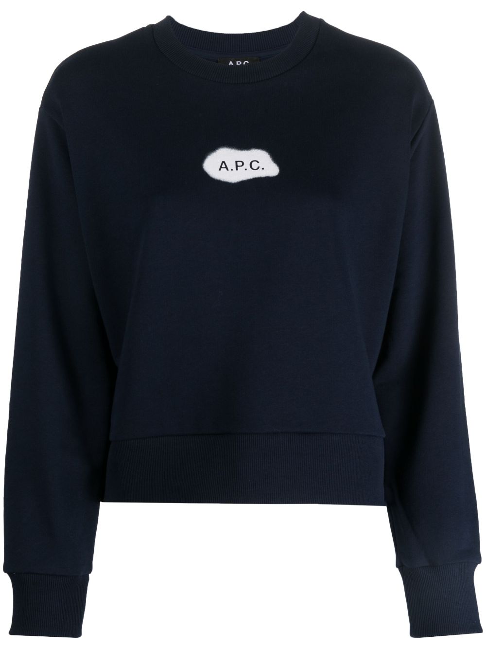 A.P.C. Sibylle cotton sweatshirt - Blue von A.P.C.