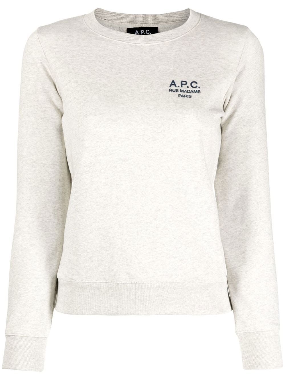 A.P.C. Skye logo-embroidered sweatshirt - Grey von A.P.C.