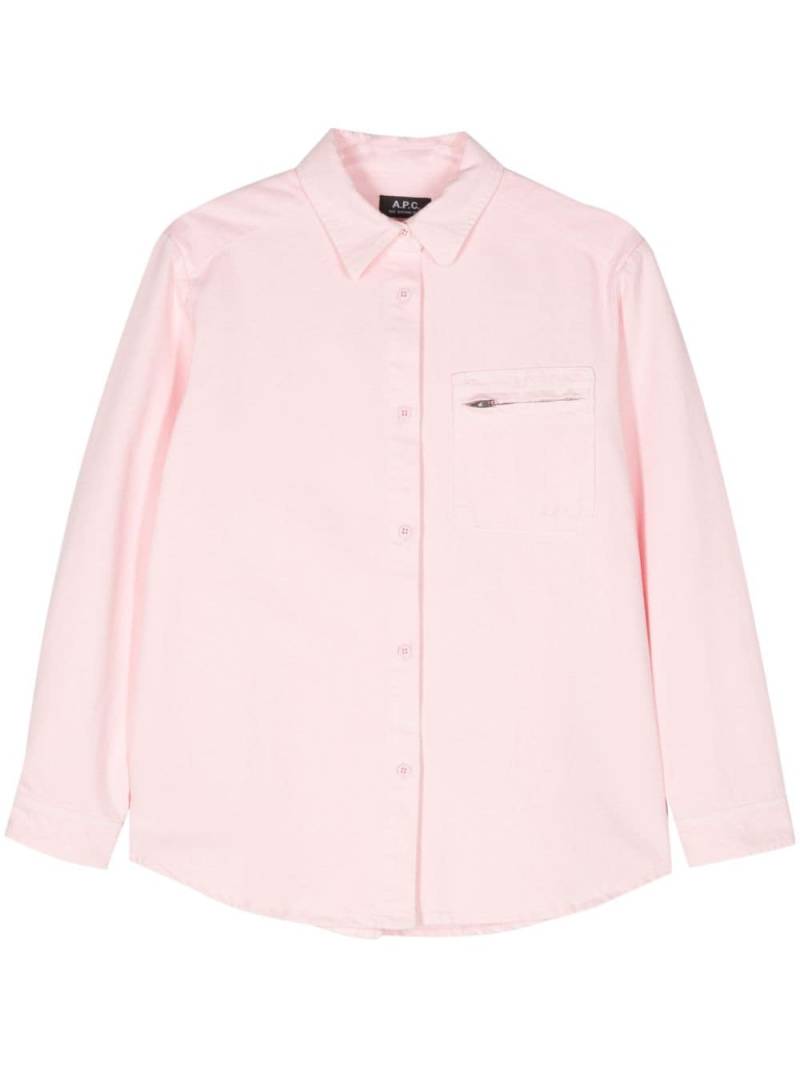 A.P.C. Tina denim shirt - Pink von A.P.C.