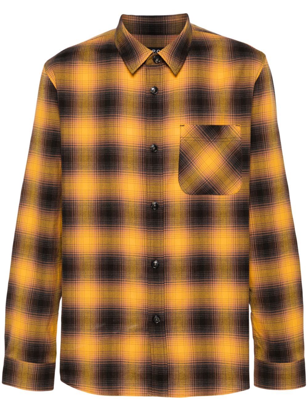 A.P.C. Trek checked cotton shirt - Yellow von A.P.C.