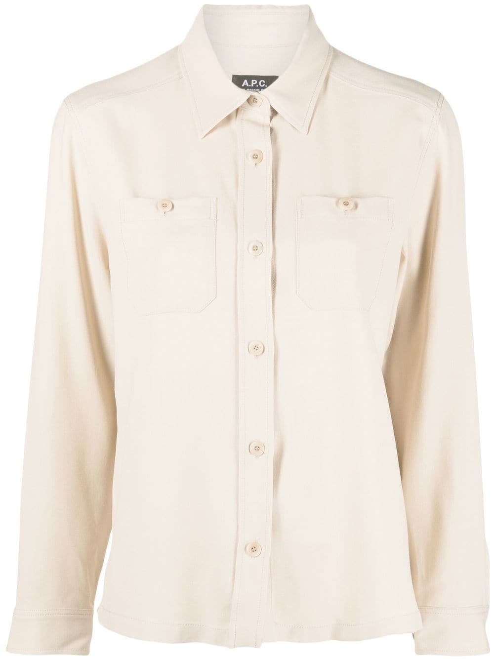 A.P.C. Chloé long-sleeve shirt - Neutrals von A.P.C.