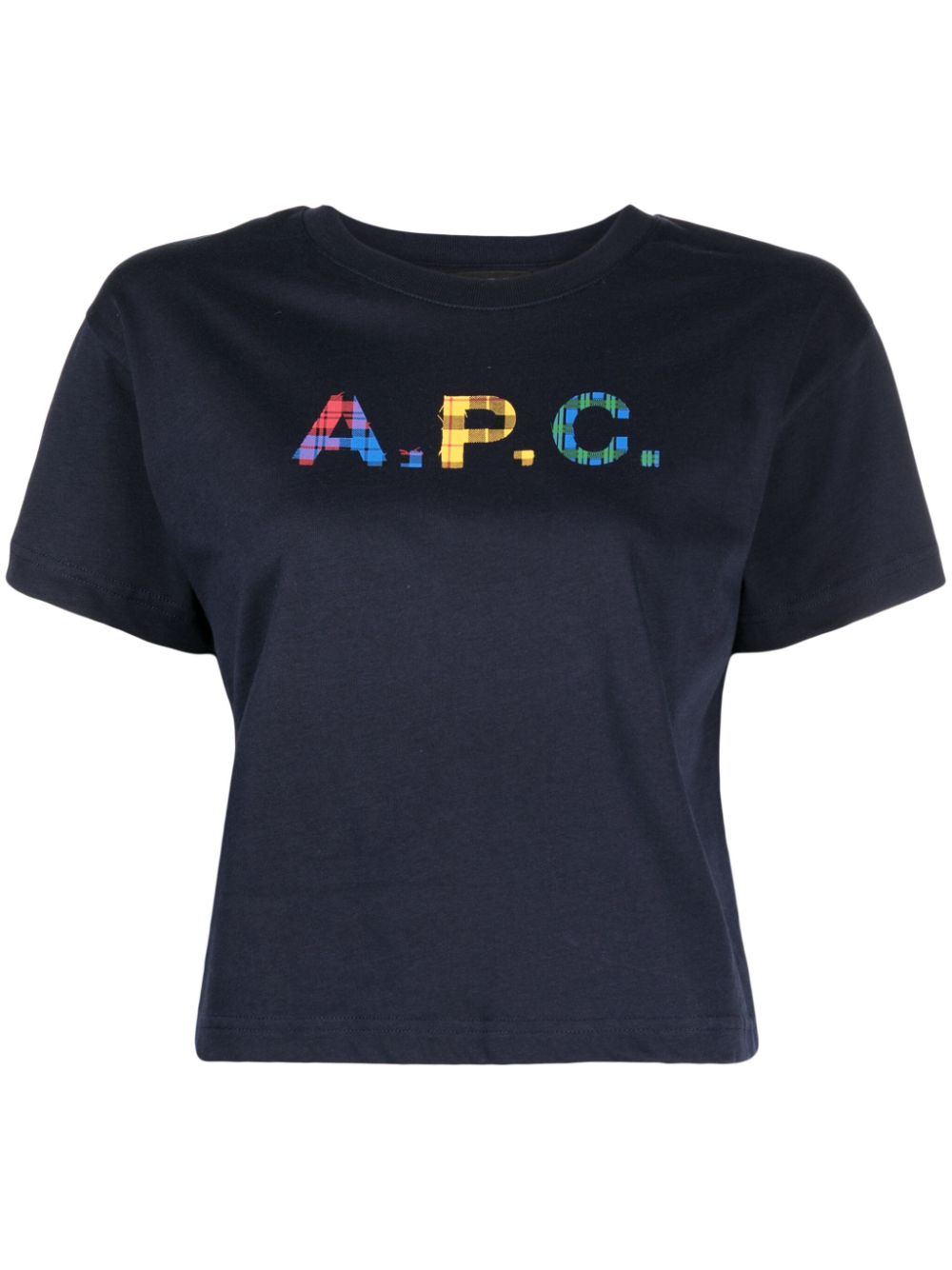 A.P.C. Val logo-print cotton T-shirt - Blue von A.P.C.