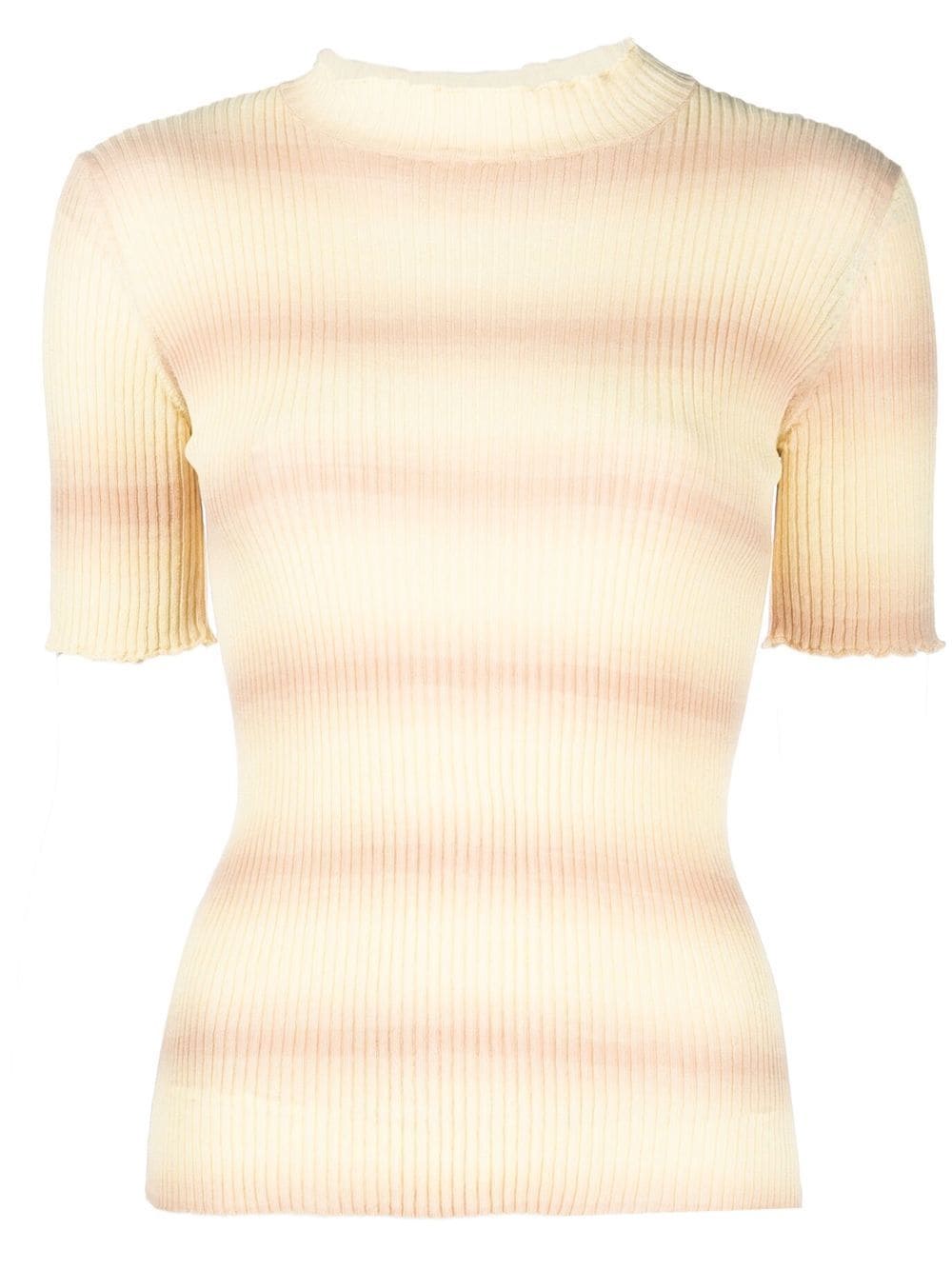 A.P.C. Victoire striped knitted top - Yellow von A.P.C.