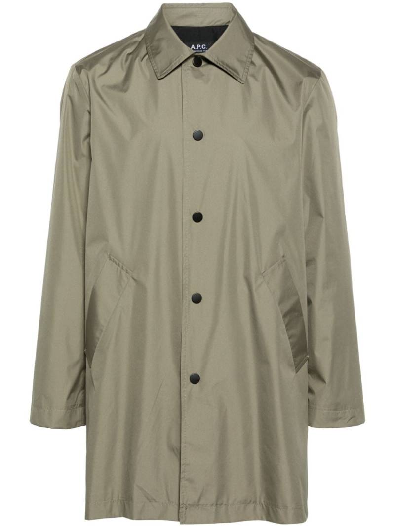 A.P.C. Victor Mac parka coat - Green von A.P.C.