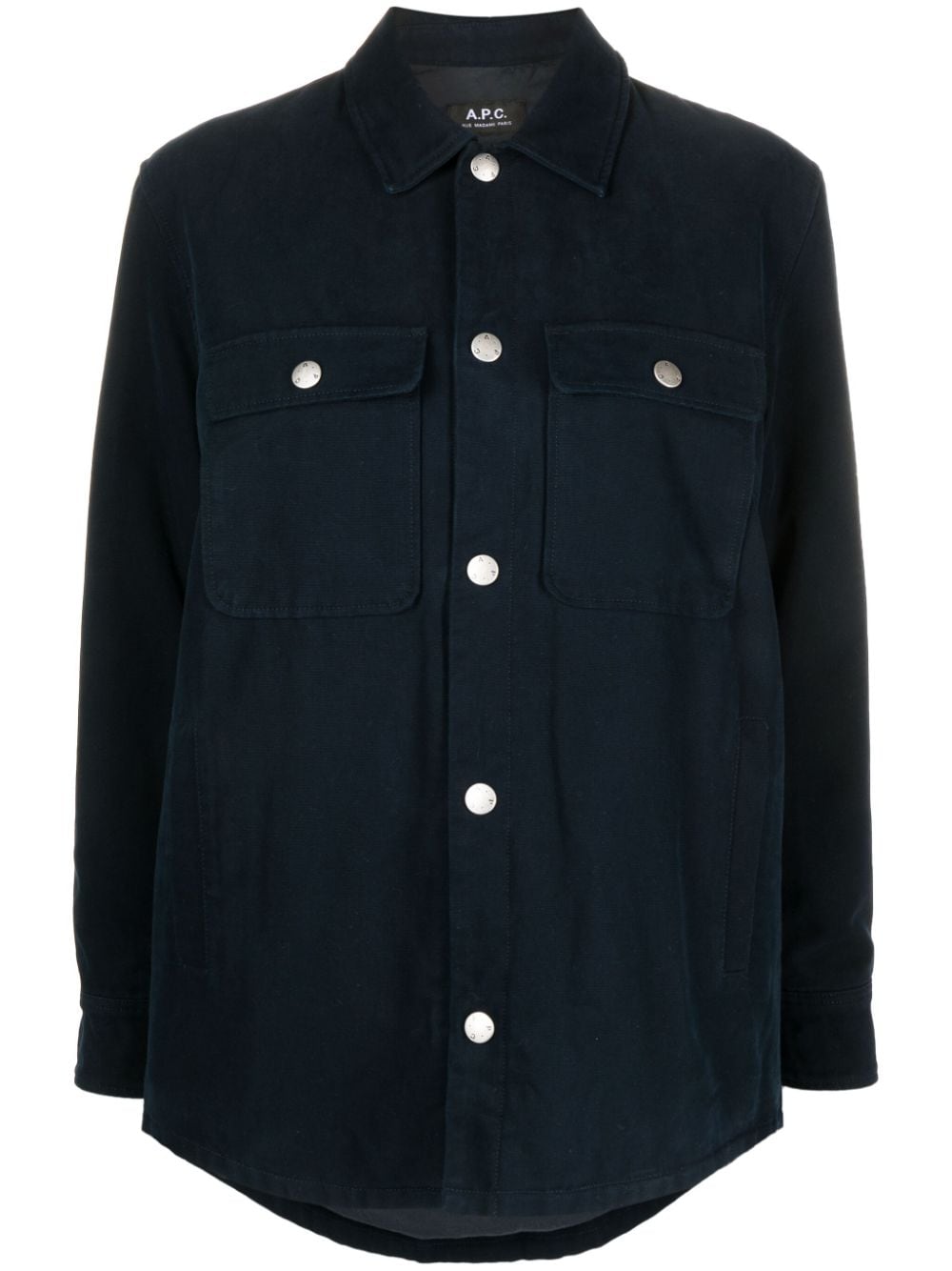 A.P.C. button-up cotton shirt - Blue von A.P.C.