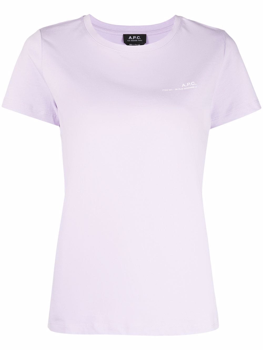 A.P.C. chest logo-print T-shirt - Purple von A.P.C.