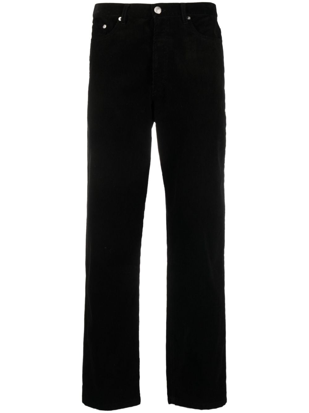 A.P.C. corduroy straight-leg trousers - Black von A.P.C.