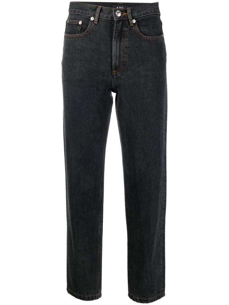 A.P.C. cropped denim jeans - Black von A.P.C.