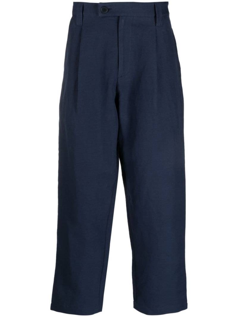 A.P.C. cropped straight-leg trousers - Blue von A.P.C.