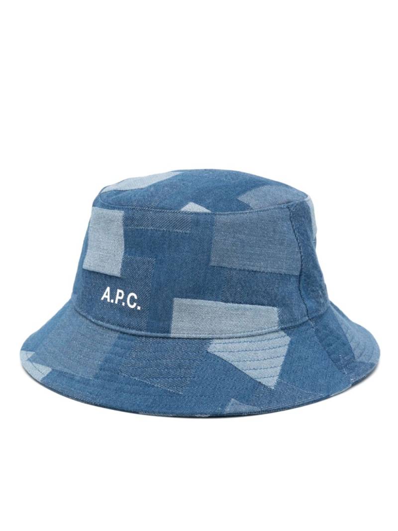 A.P.C. denim bucket hat - Blue von A.P.C.