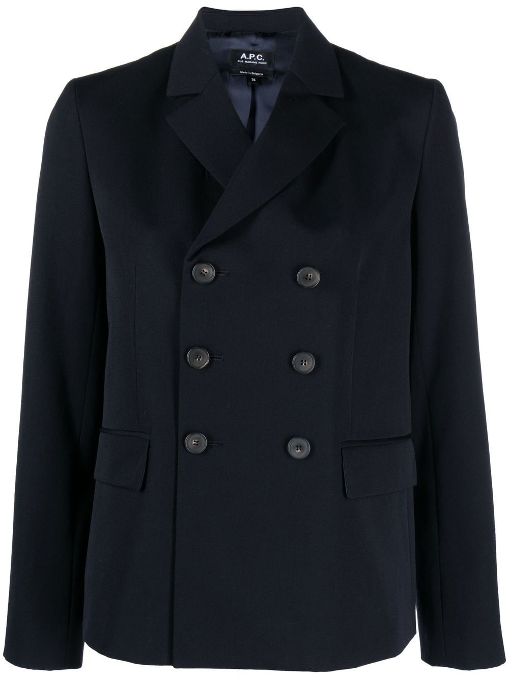 A.P.C. double-breasted jacket - Blue von A.P.C.