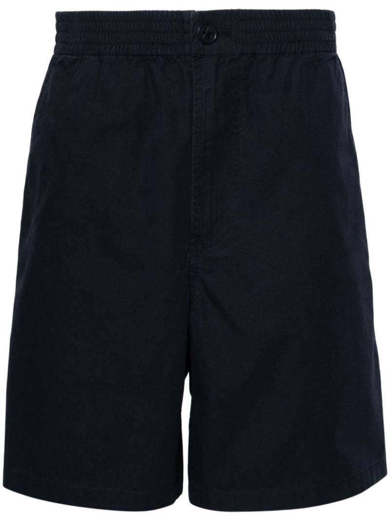 A.P.C. elasticated-waist cotton shorts - Blue von A.P.C.