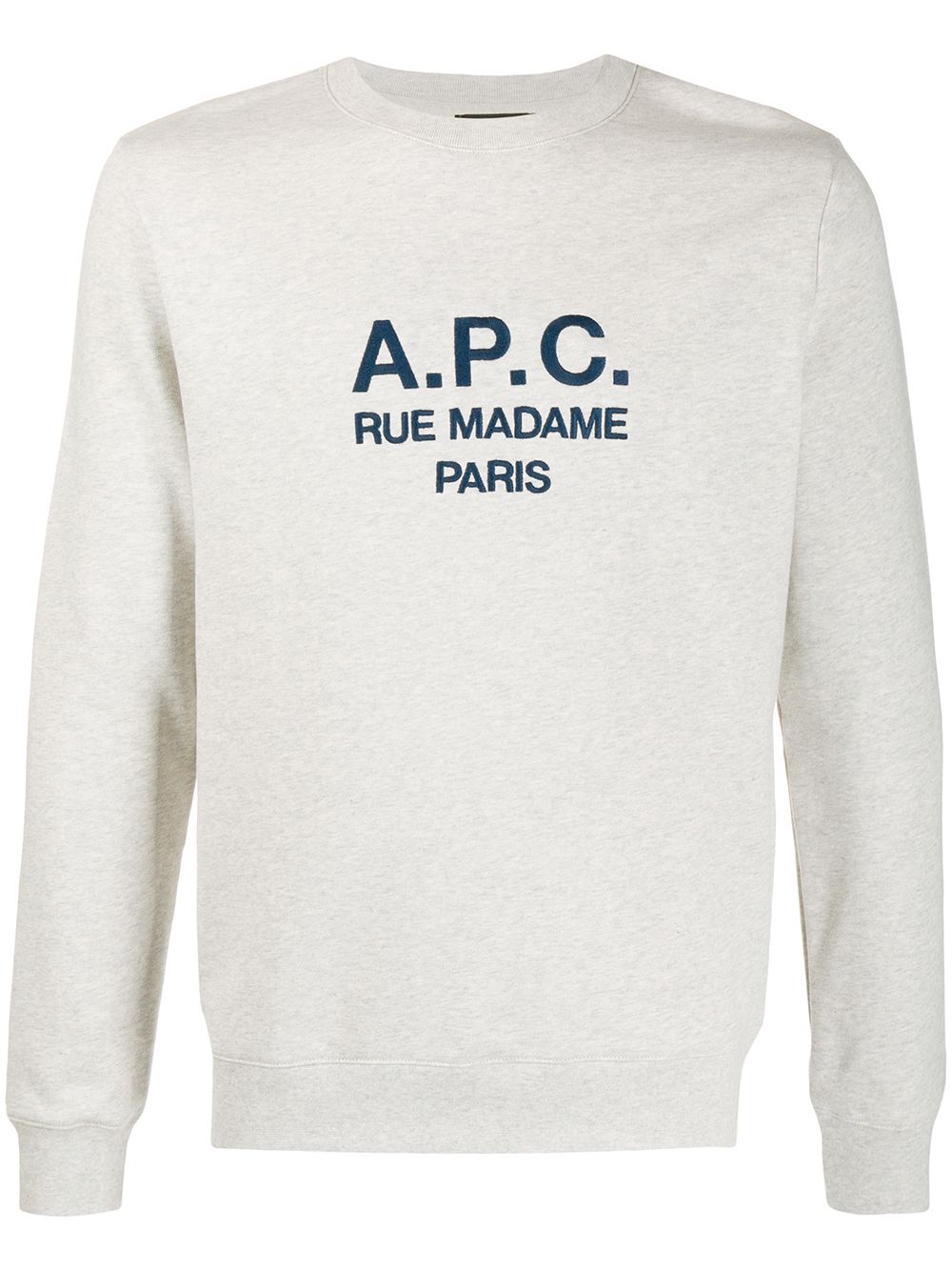 A.P.C. embroidered logo sweatshirt - Neutrals von A.P.C.