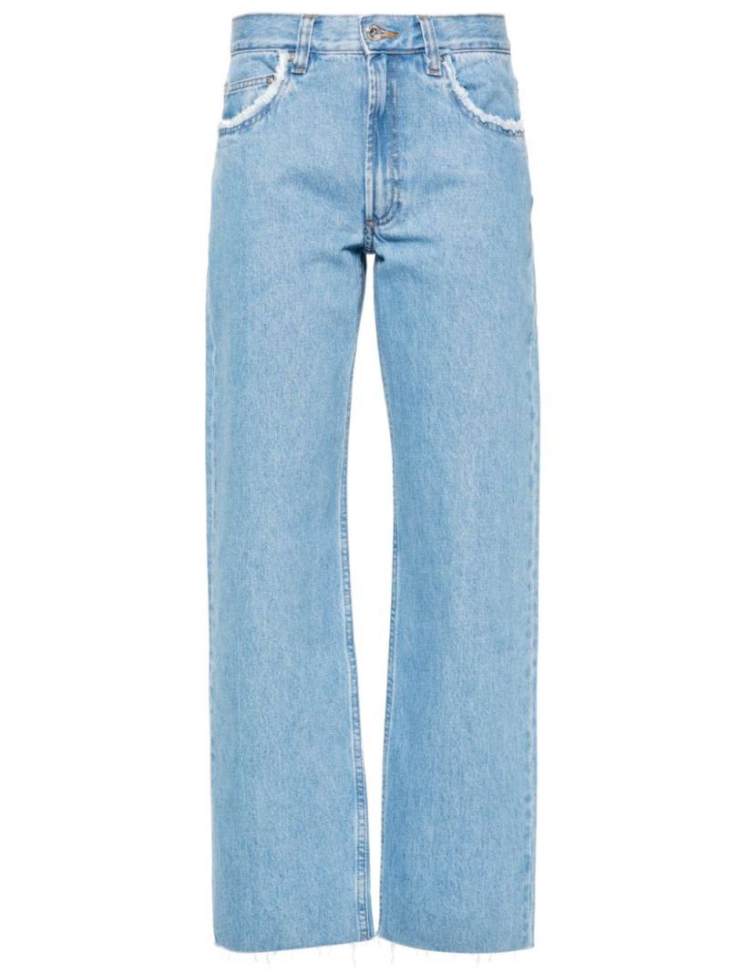 A.P.C. frayed straight jeans - Blue von A.P.C.