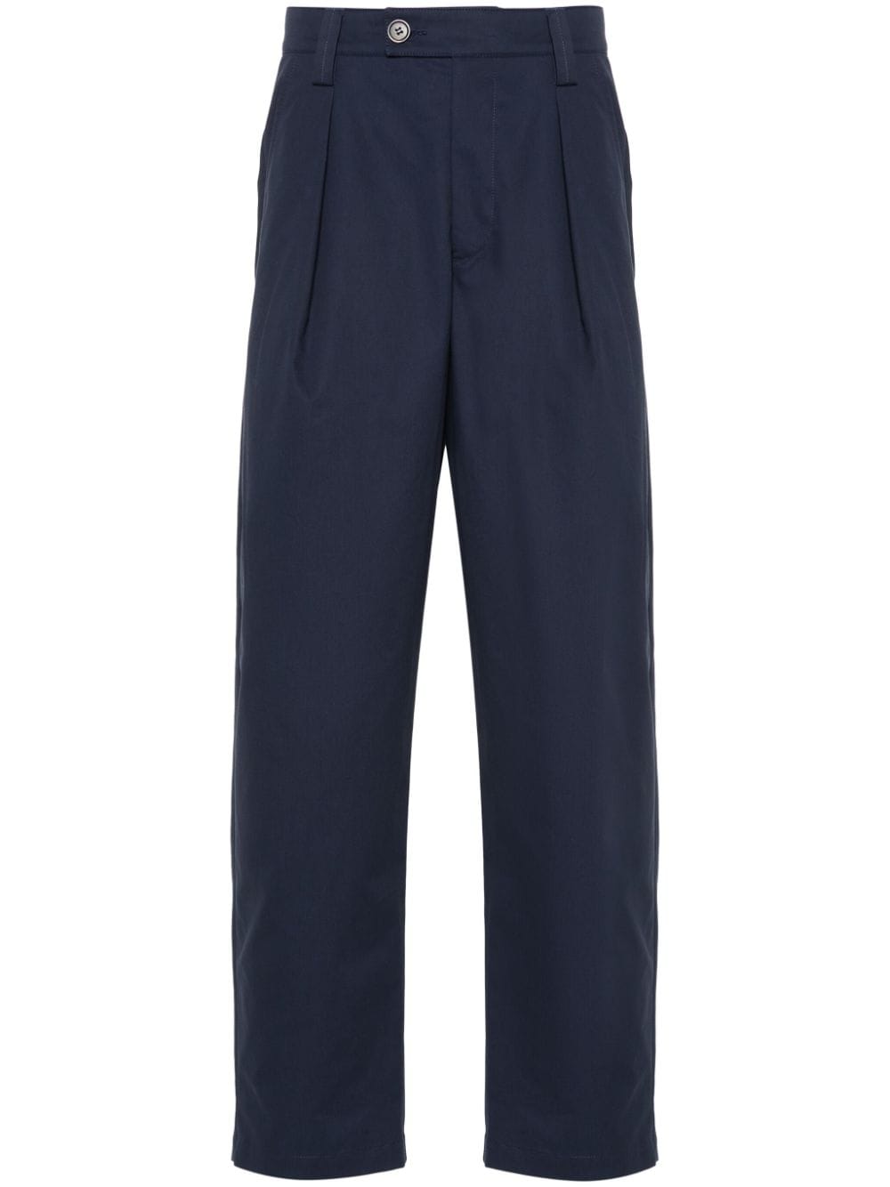 A.P.C. gabardine pleated tapered trousers - Blue von A.P.C.