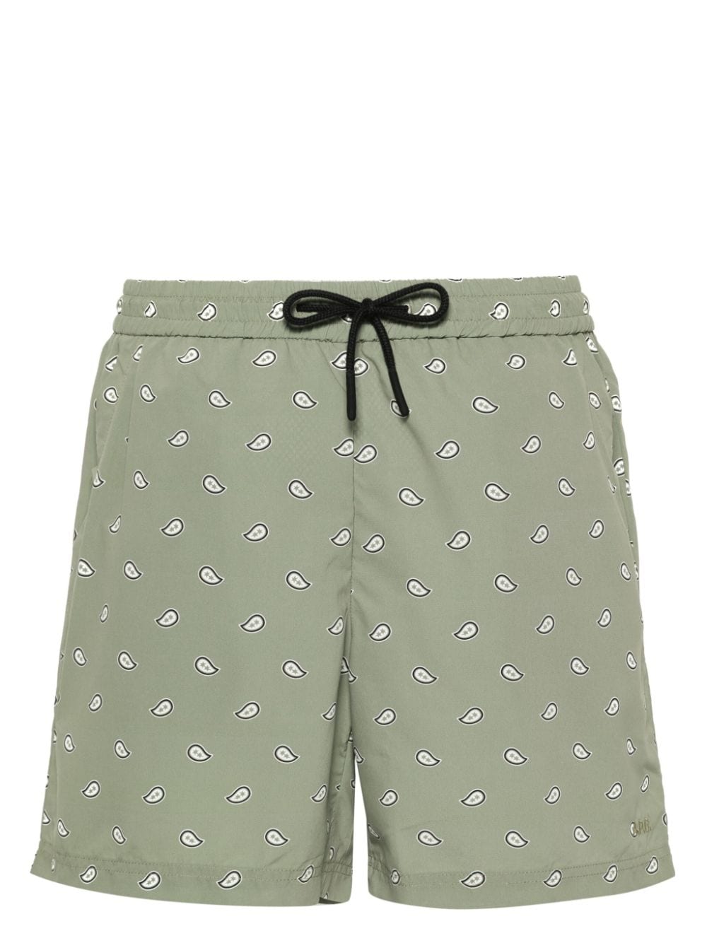 A.P.C. graphic-print swim shorts - Green von A.P.C.