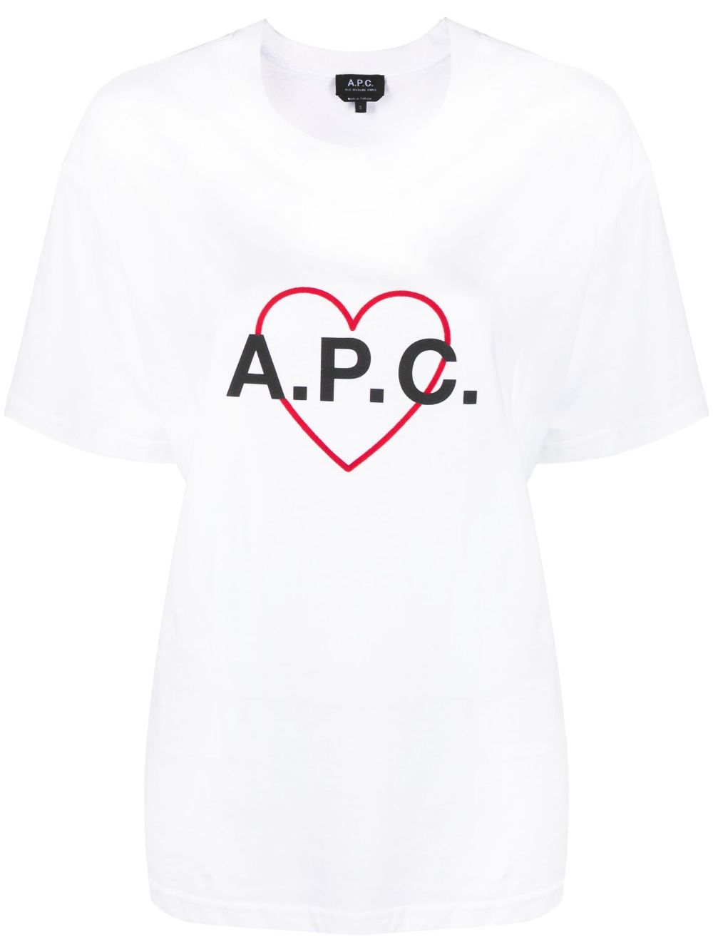 A.P.C. heart logo cotton T-shirt - White von A.P.C.