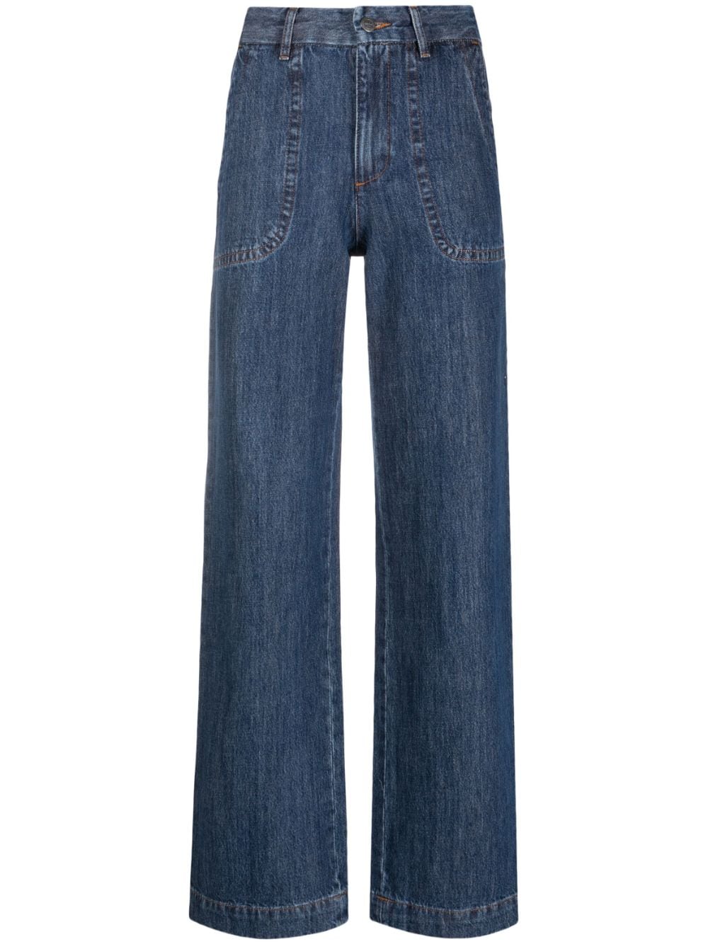 A.P.C. high-waist wide-leg jeans - Blue von A.P.C.