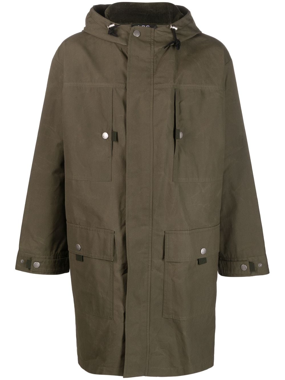 A.P.C. hooded cotton parka - Green von A.P.C.