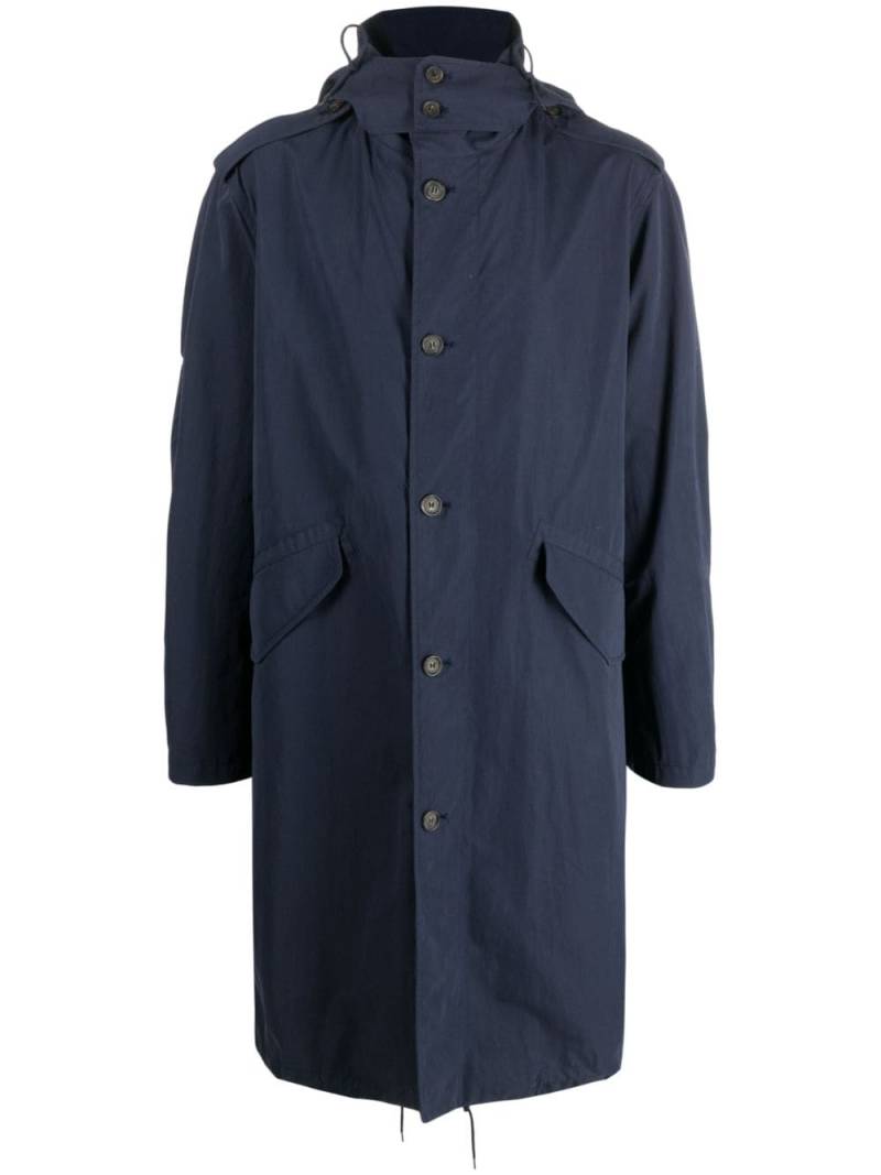 A.P.C. hooded parka coat - Blue von A.P.C.
