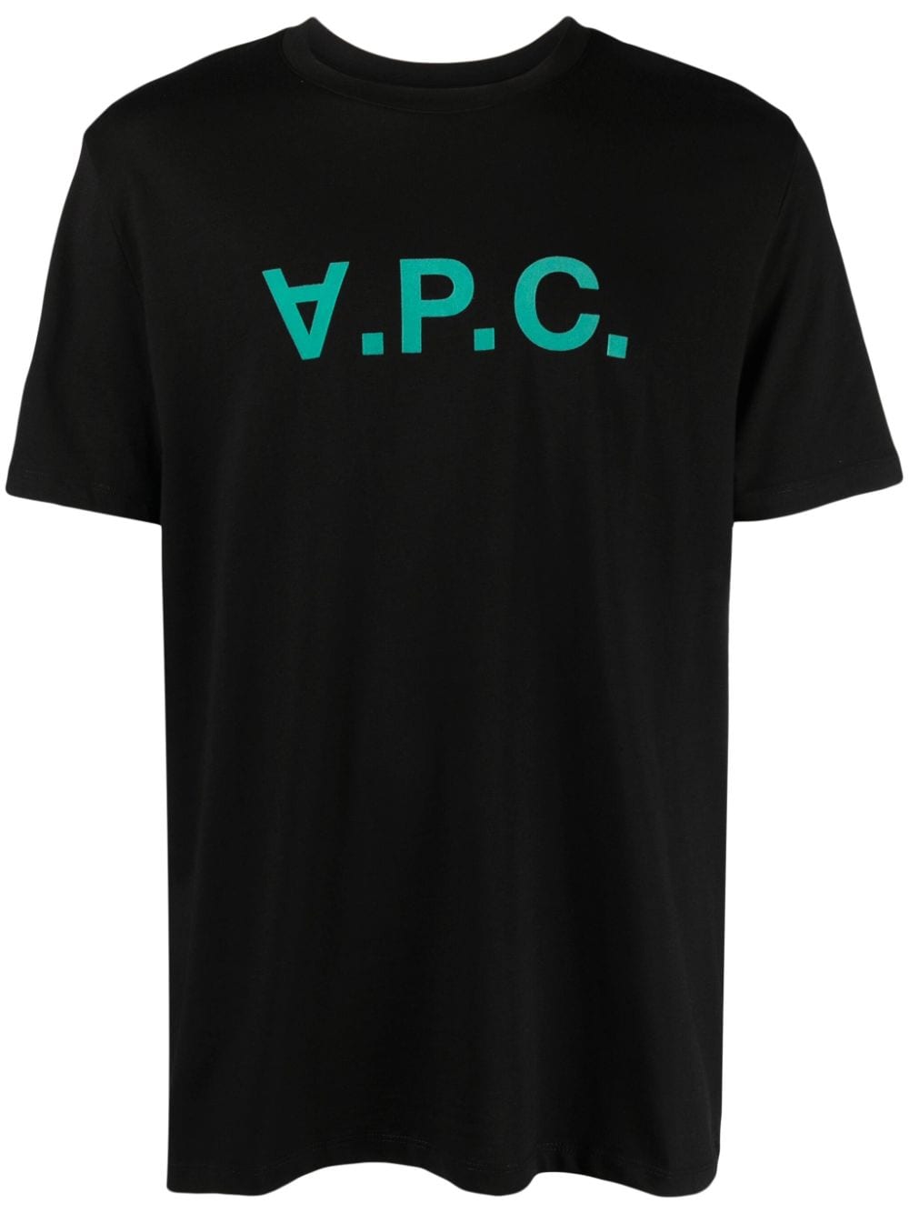 A.P.C. logo-appliqué cotton T-shirt - Black von A.P.C.