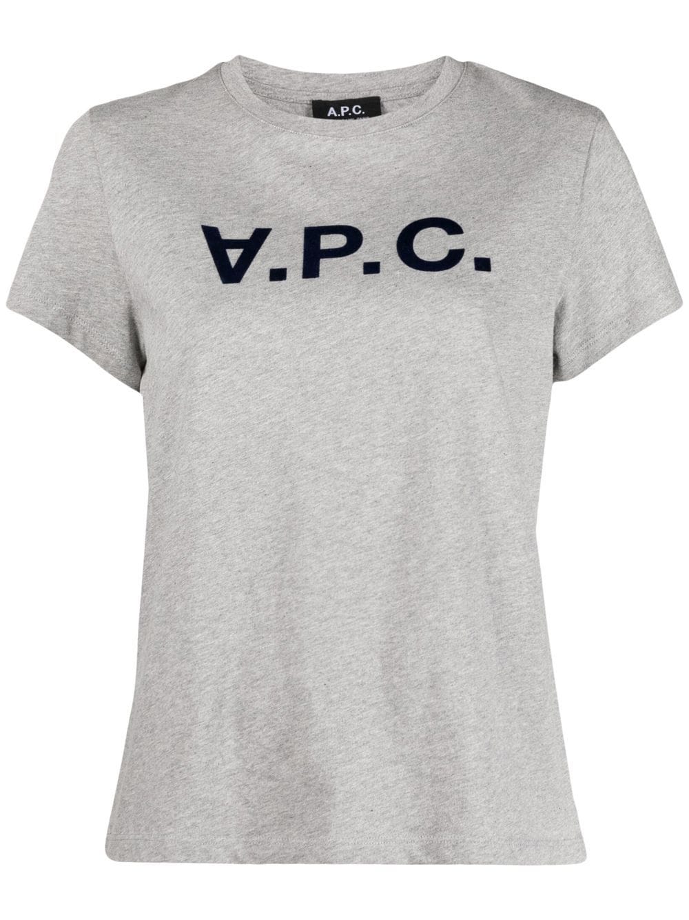 A.P.C. logo print T-shirt - Grey von A.P.C.