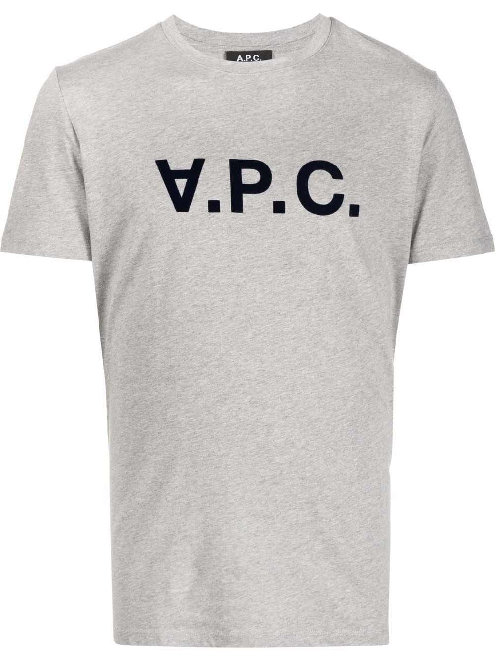 A.P.C. logo-print T-shirt - Grey von A.P.C.