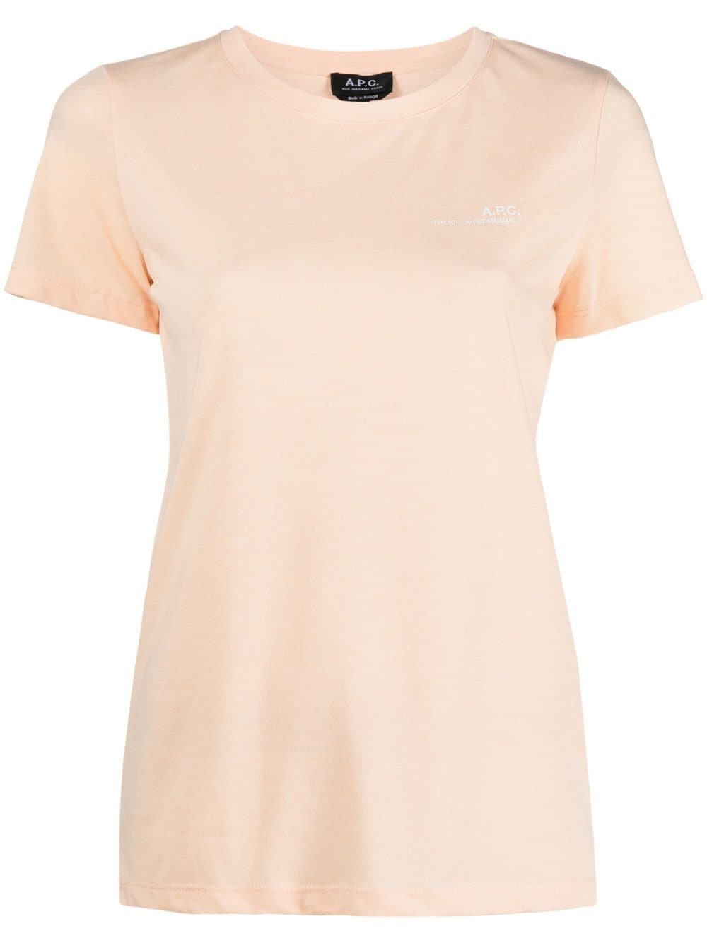 A.P.C. logo-print T-shirt - Orange von A.P.C.