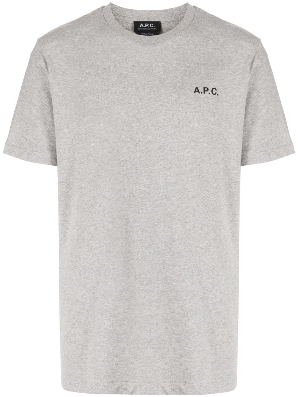 A.P.C. logo-print cotton T-shirt - Grey von A.P.C.