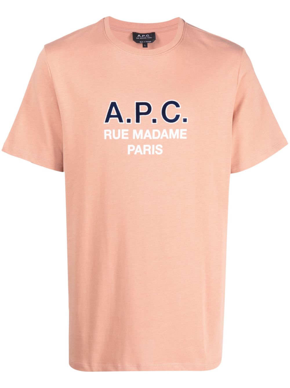 A.P.C. logo-print cotton T-shirt - Orange von A.P.C.