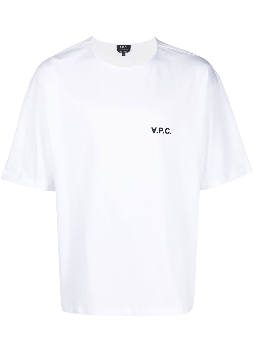A.P.C. logo-print short-sleeve T-shirt - White von A.P.C.