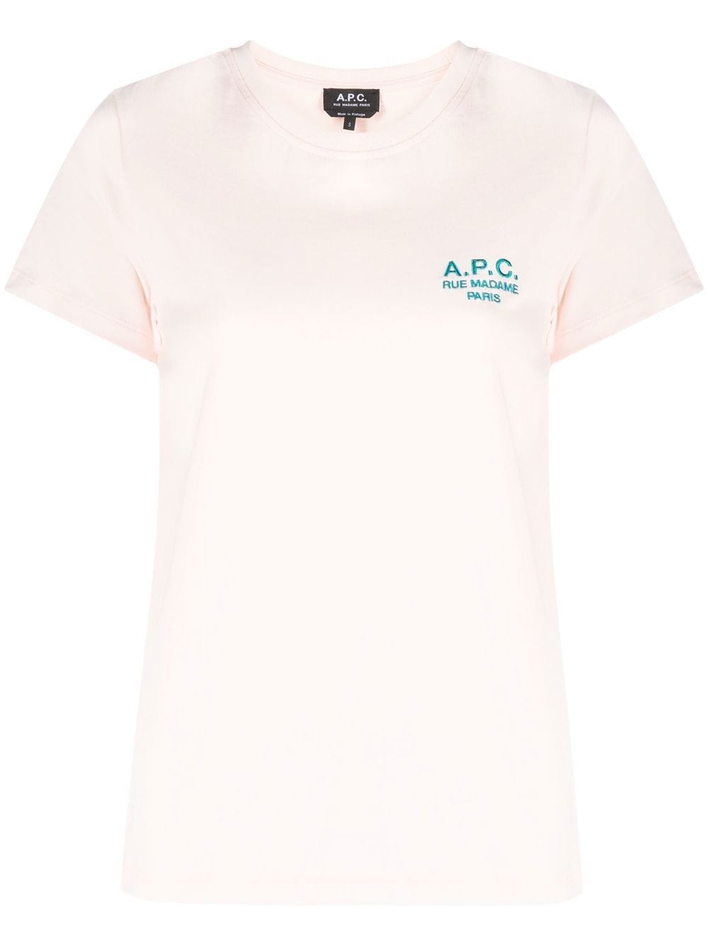A.P.C. logo-print short-sleeved T-shirt - Pink von A.P.C.