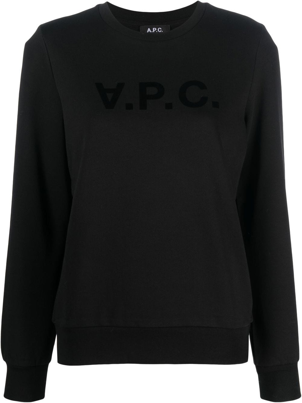 A.P.C. logo-print sweatshirt - Black von A.P.C.