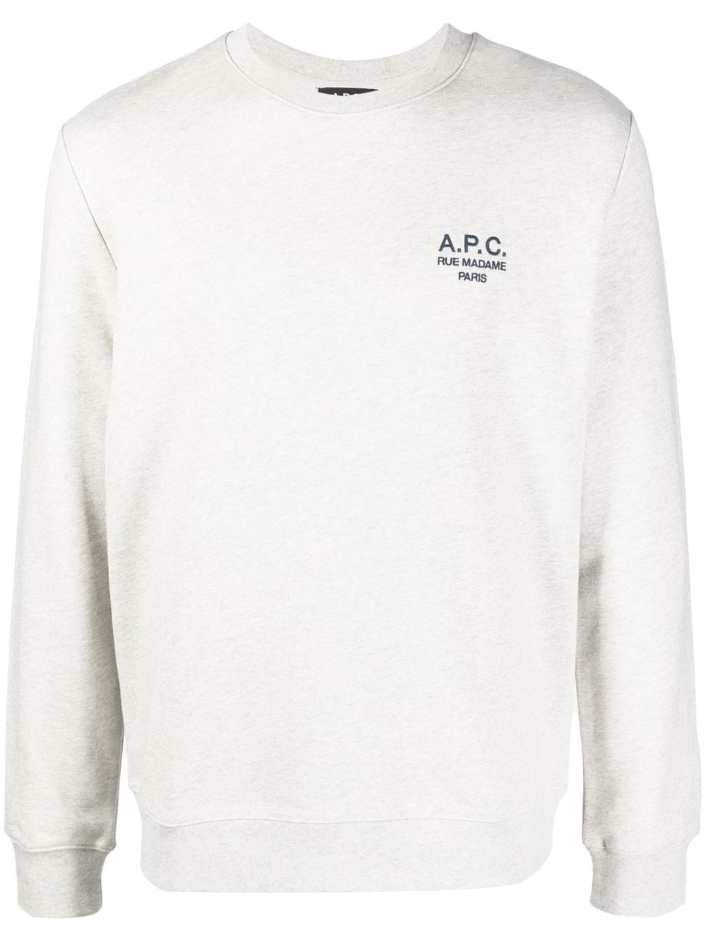 A.P.C. logo-embroidered sweatshirt - Grey von A.P.C.