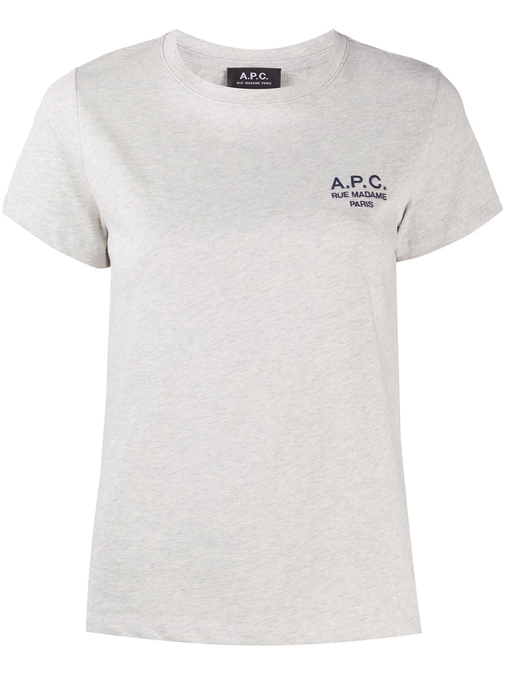 A.P.C. logo print t-shirt - Neutrals von A.P.C.