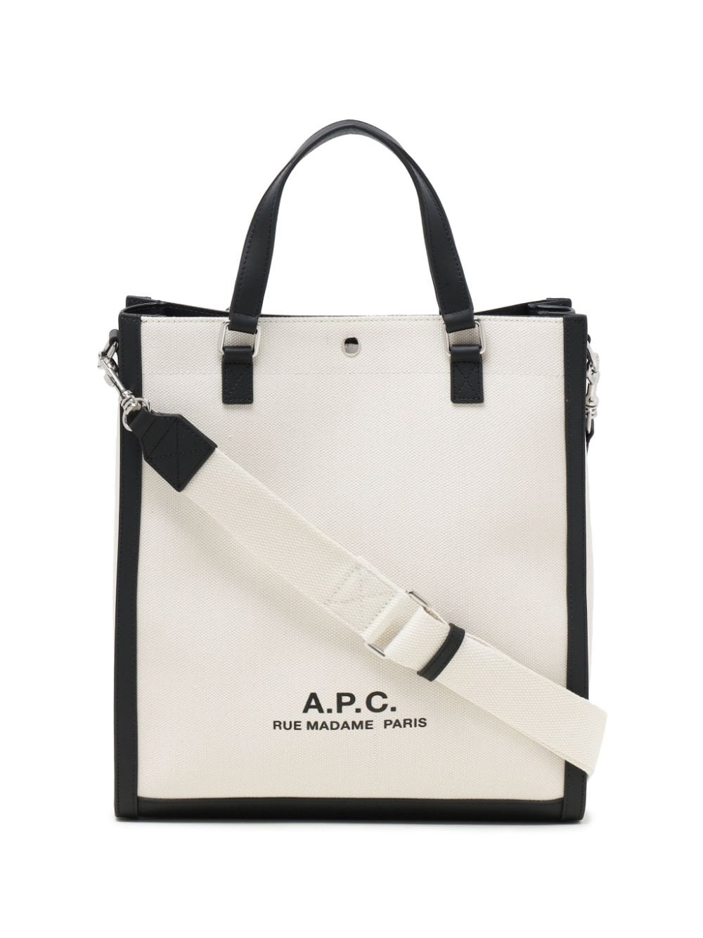A.P.C. logo-print tote bag - White von A.P.C.
