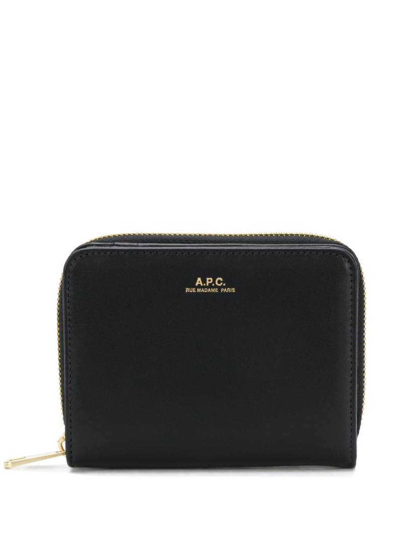 A.P.C. logo purse - Black von A.P.C.