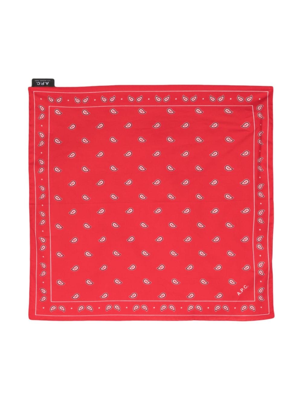 A.P.C. paisley-print cotton bandana - Red von A.P.C.