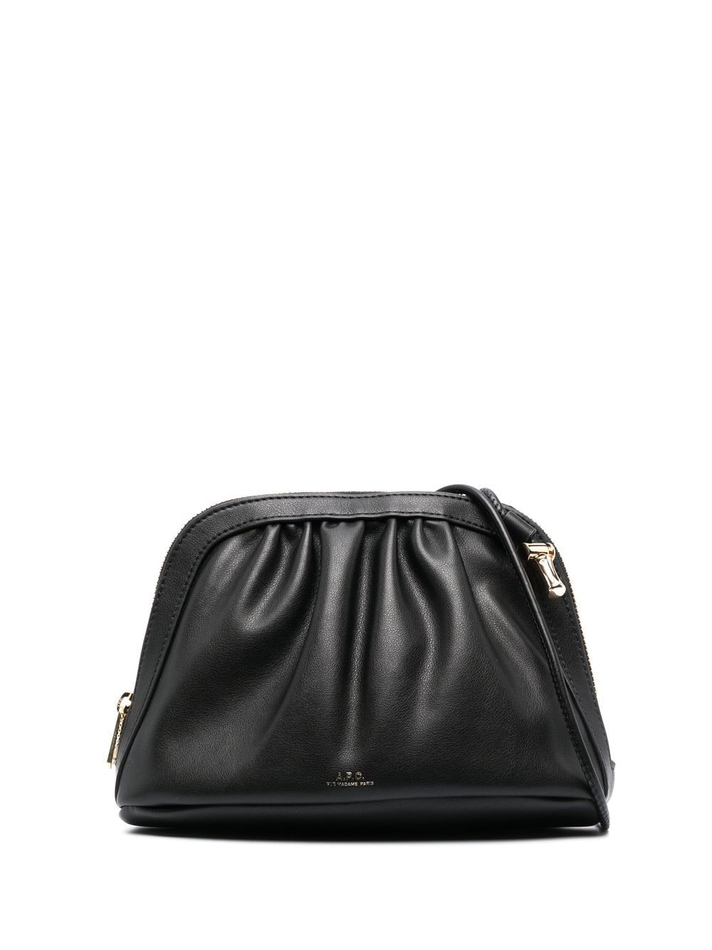 A.P.C. pleated crossbody bag - Black von A.P.C.