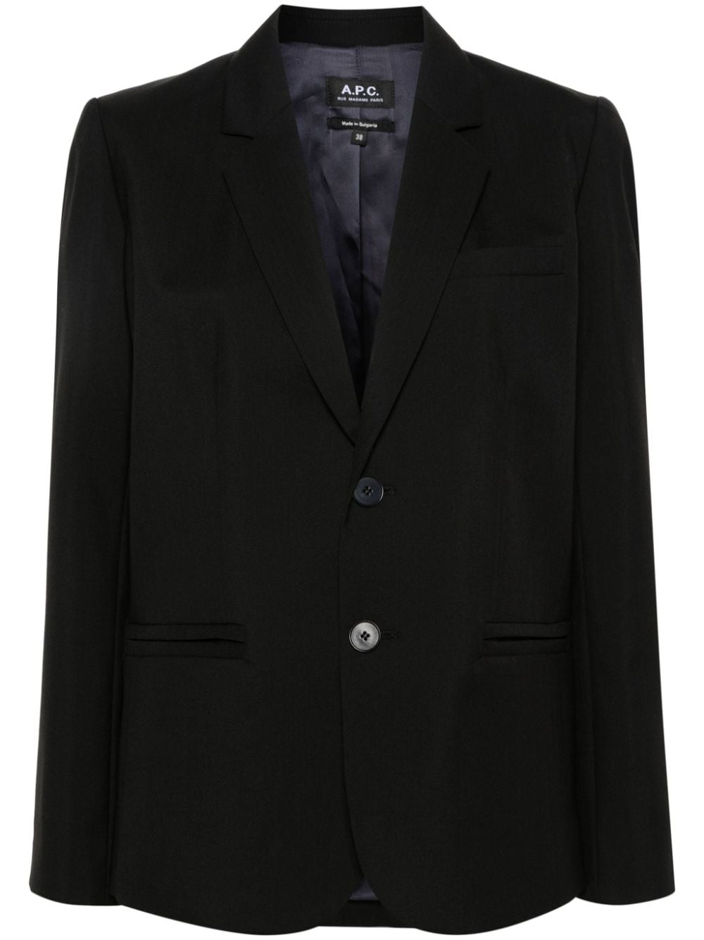 A.P.C. single-breasted blazer - Black von A.P.C.