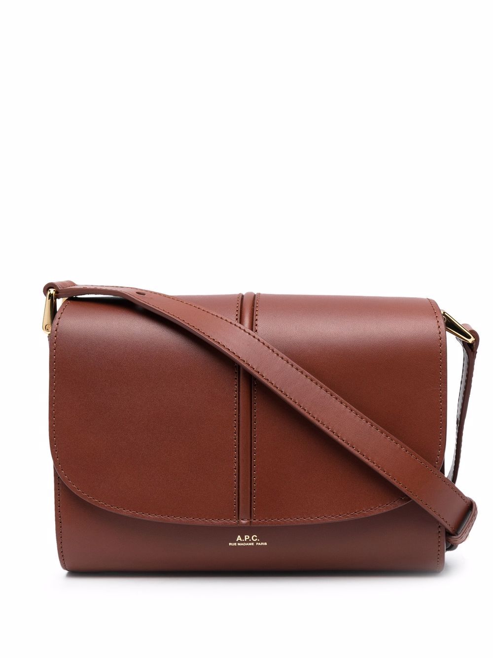 A.P.C. small Betty Horizon crossbody bag - Brown von A.P.C.