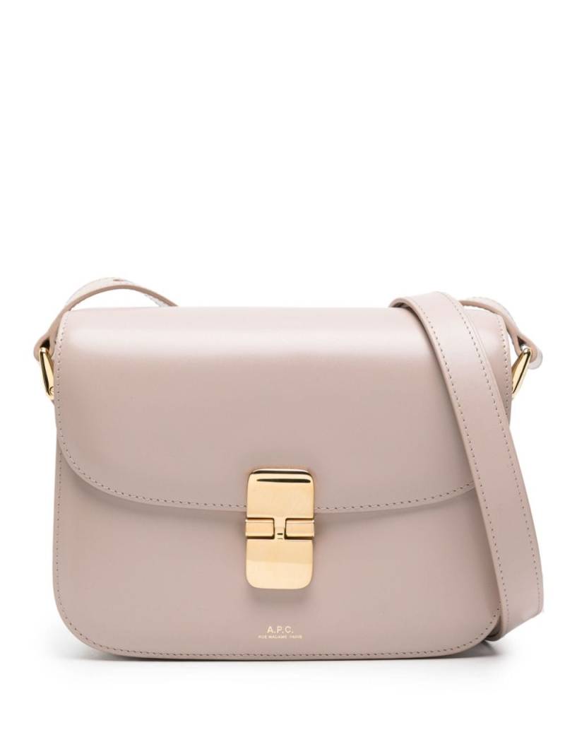 A.P.C. small Grace leather shoulder bag - Pink von A.P.C.