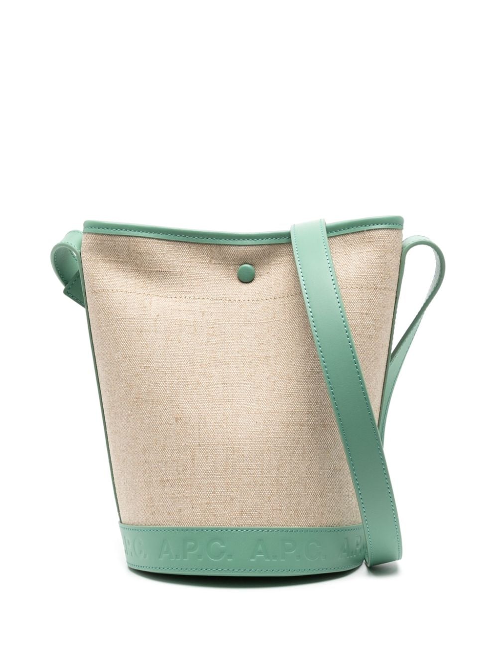 A.P.C. small Helene canvas bucket bag - Neutrals von A.P.C.